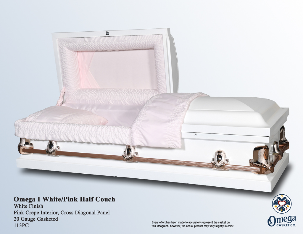 Omega I White Pinnk Half Couch